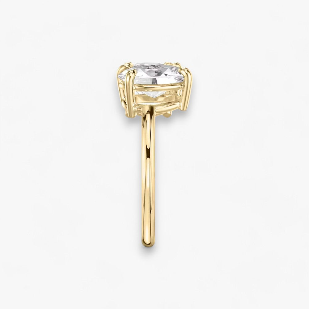 CHARME (Rund+ Oval natürlicher Diamant Gelbgold ohne Pavé )