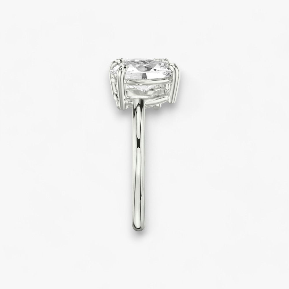 CHARME (Rund+ Oval natürlicher Diamant Weissgold ohne Pavé )