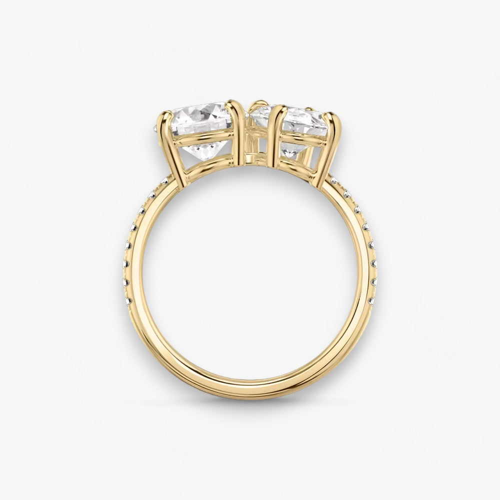 CHARME (Rund+ Oval Gelbgold mit Pavé )