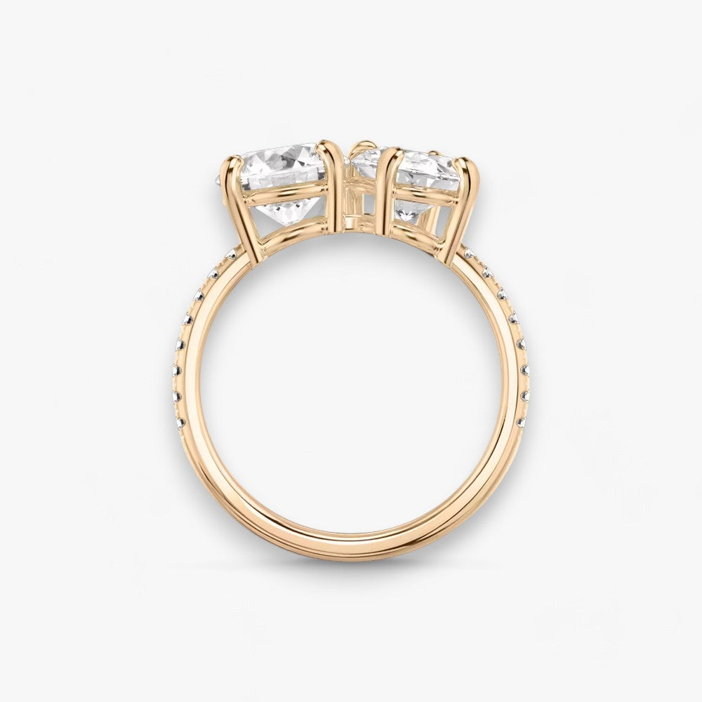 CHARME (Rund+ Oval Rosegold mit Pavé )