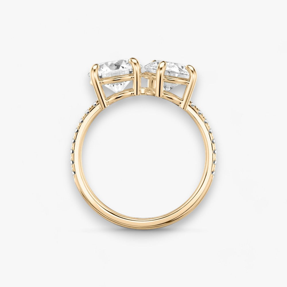 CHARME (Rund+ Tropfen Rosegold mit Pavé)