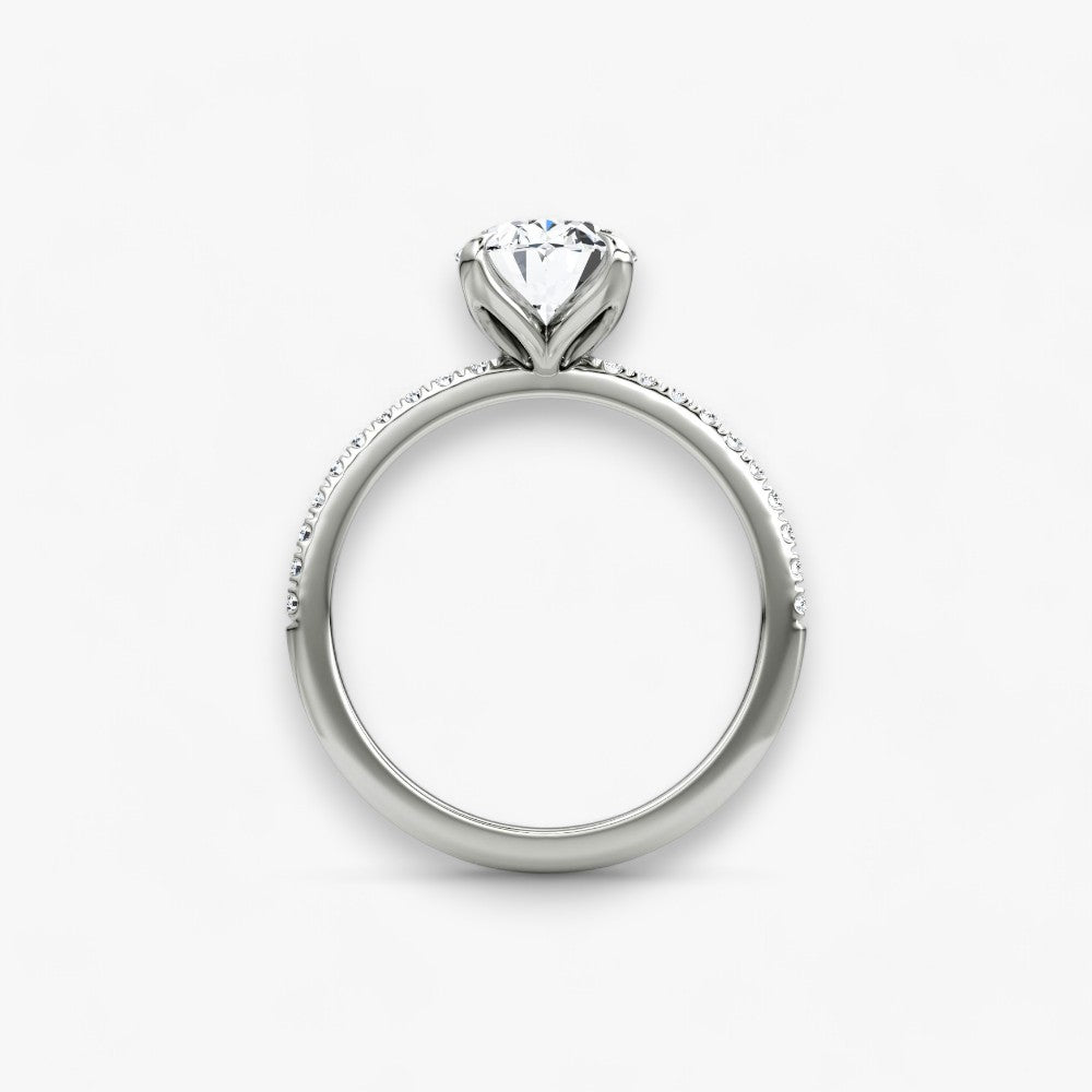 VENT (Oval Weissgold mit Pave LABGROWN)