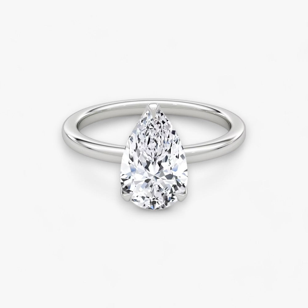 VENT (Tropfen natürlicher Diamant Platin ohne Pave)