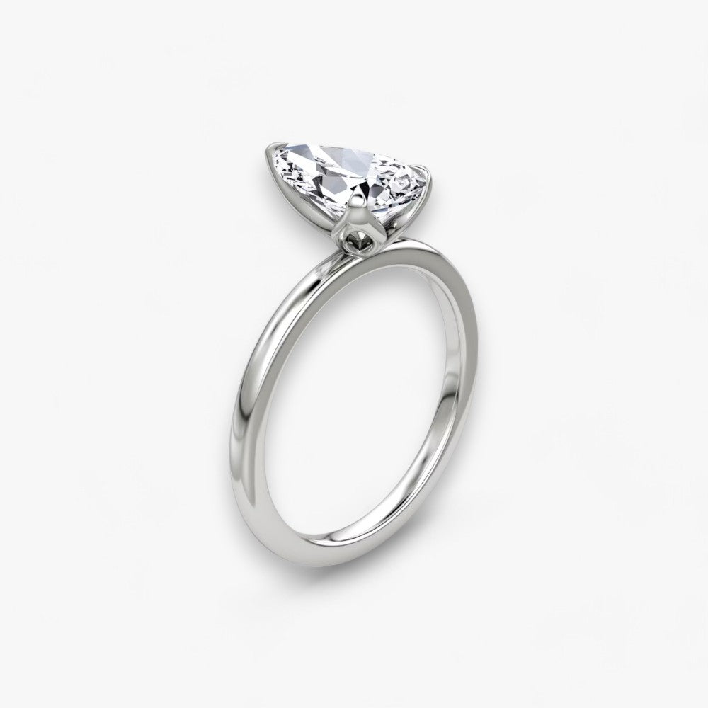VENT (Tropfen natürlicher Diamant Platin ohne Pave)