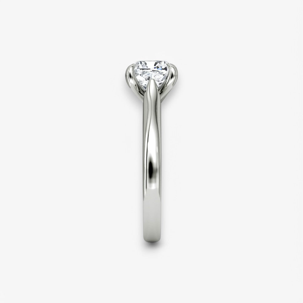 CELINÉ (Cushion Weissgold ohne Pave natürlicher Diamant)