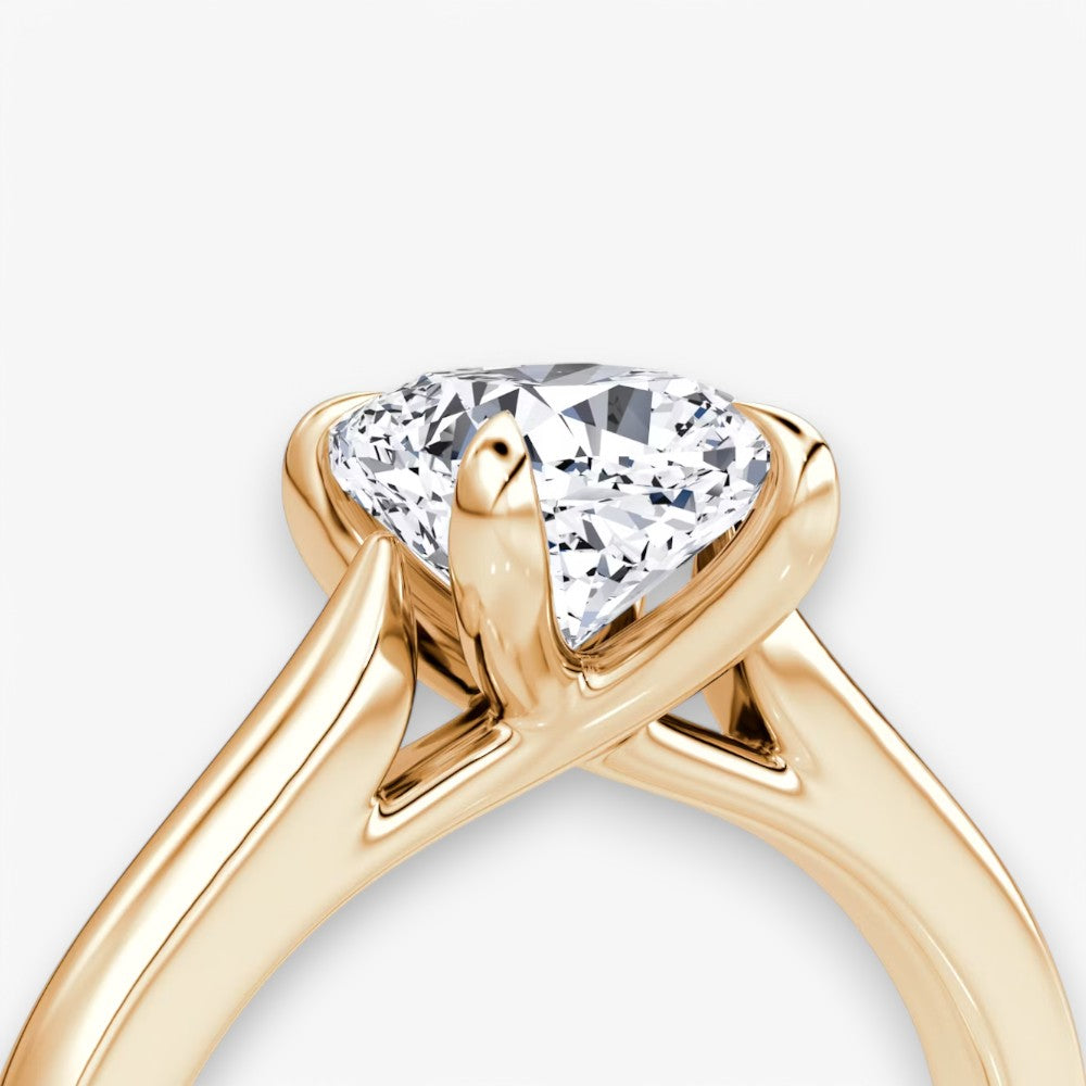 CELINÉ (Cushion Rosegold ohne Pave natürlicher Diamant)