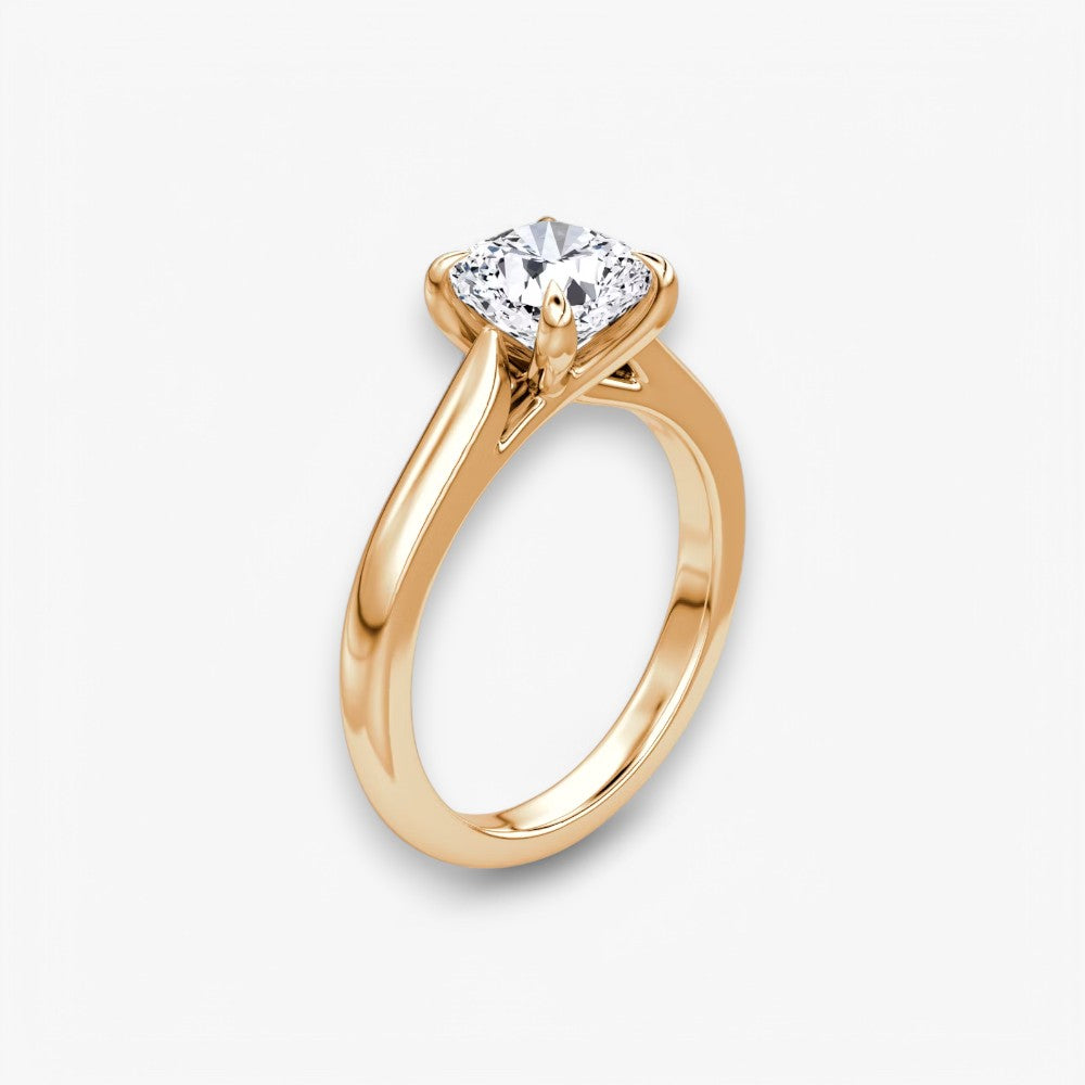 CELINÉ (Cushion Rosegold ohne Pave natürlicher Diamant)