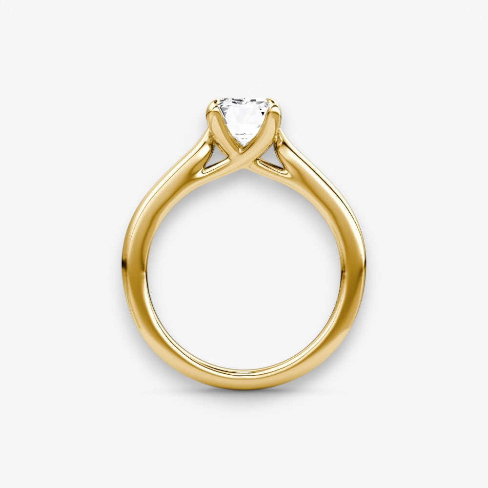 CELINÉ (Emerald Gelbgold ohne Pave natürlicher Diamant)