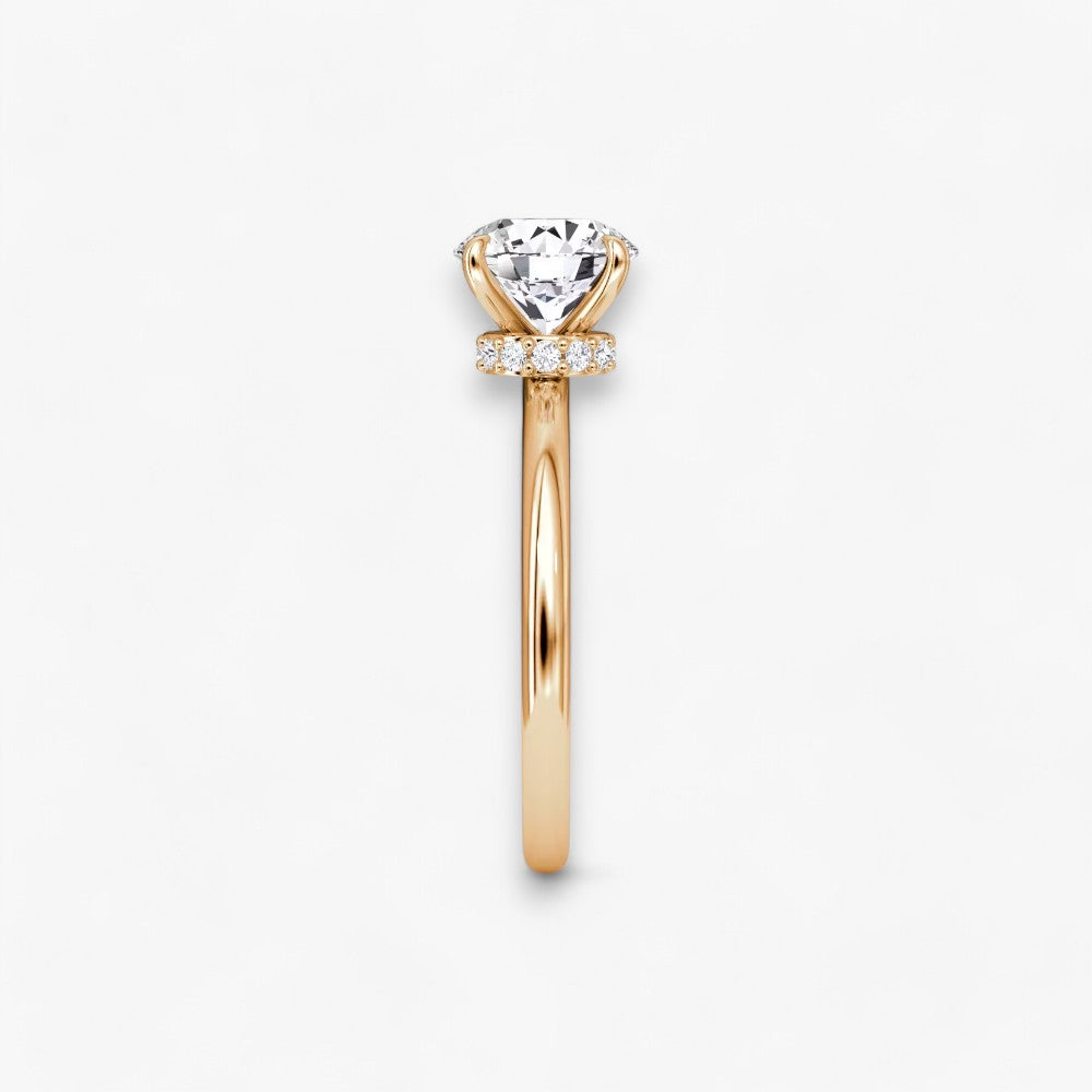 JOIE (Round Natural Diamond Rose Gold without Pave)