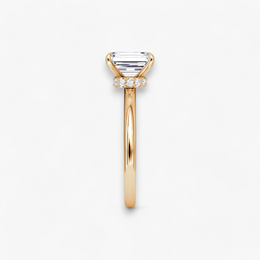 JOIE (Emerald natural diamond rose gold without pave)