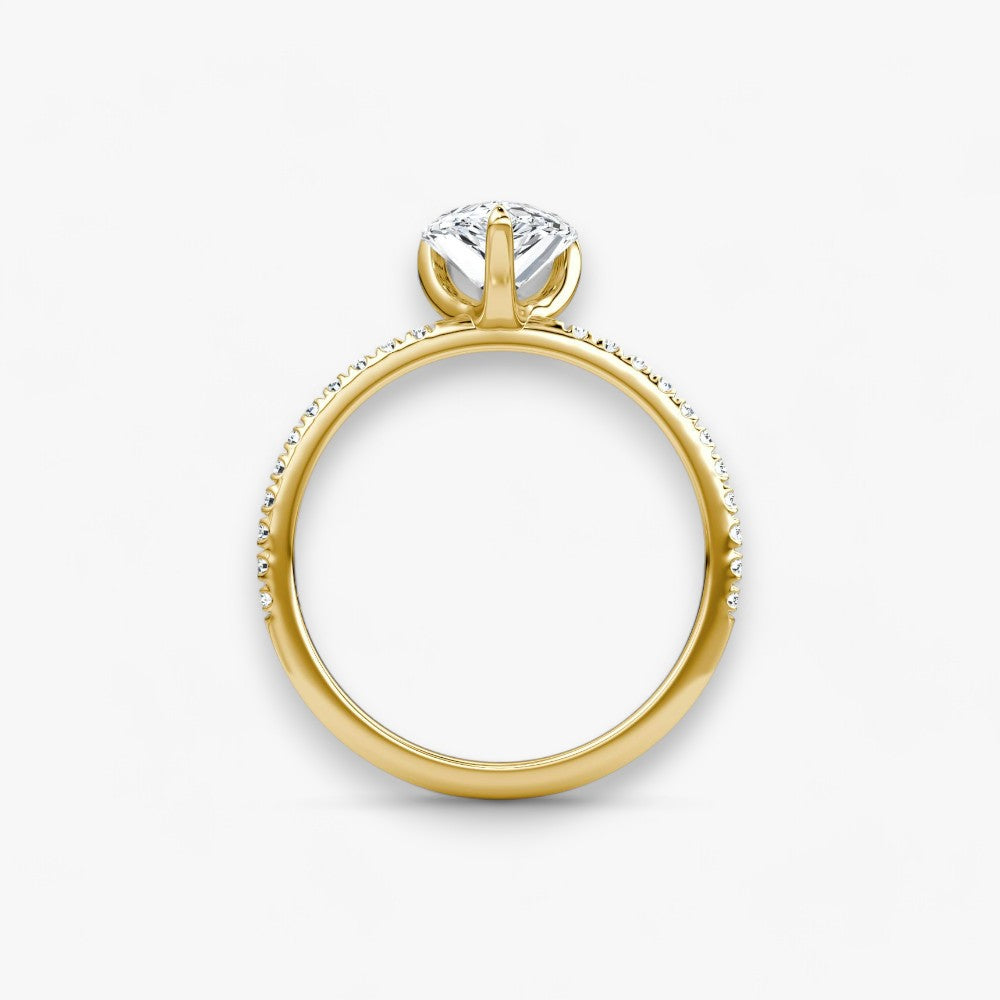 VITRA (Tropfen Gelbgold mit Pave LABGROWN)