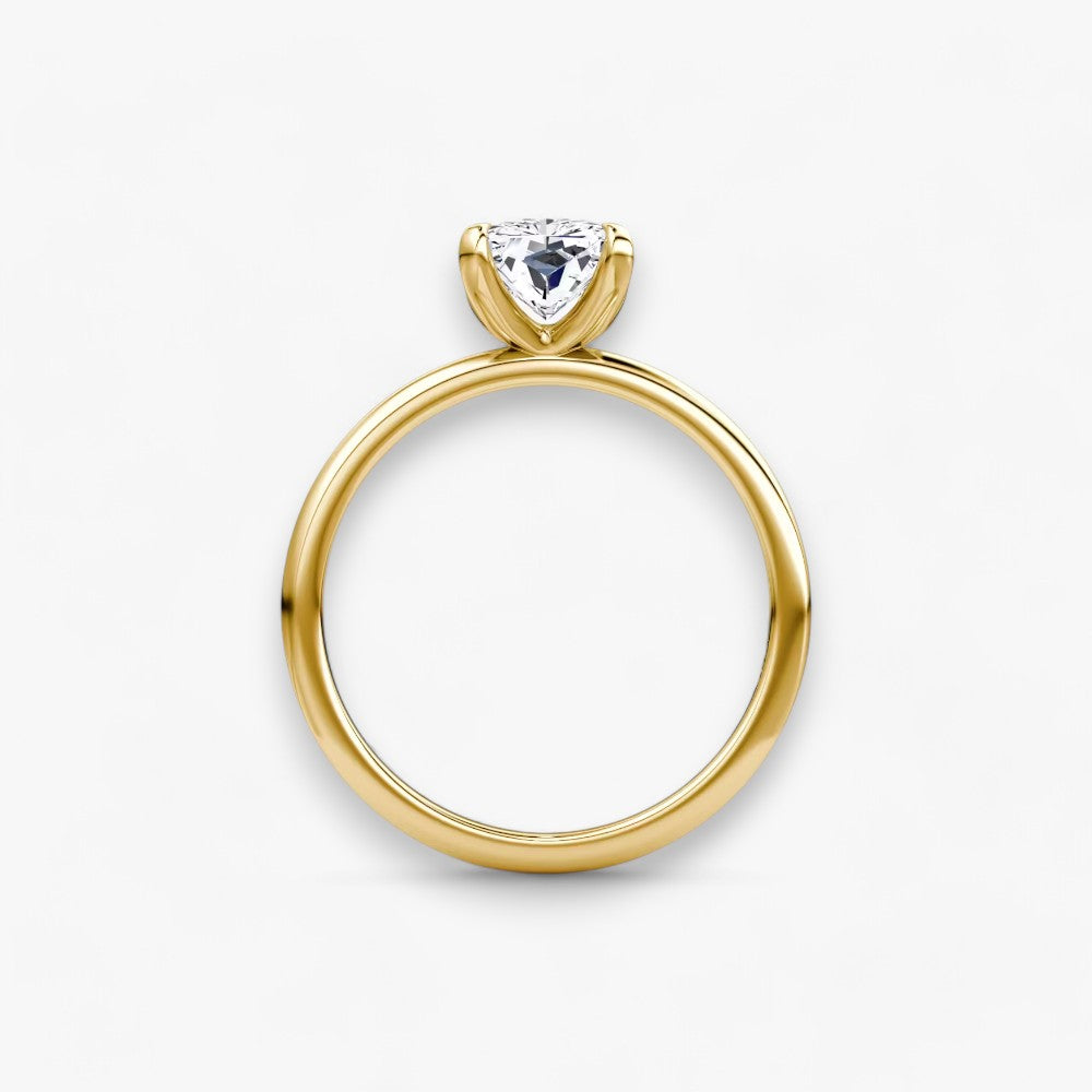 VITRA (Radiant natürlicher Diamant Gelbgold ohne Pave)
