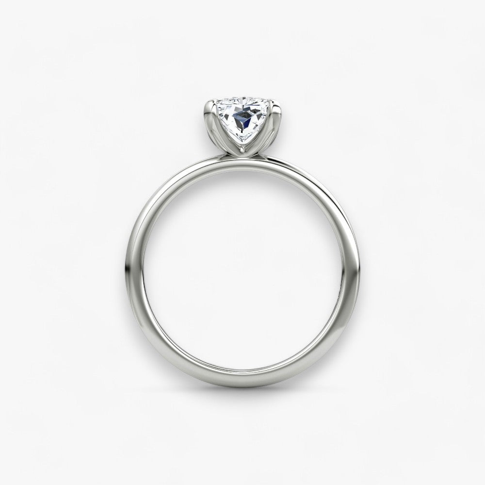 VITRA (Radiant natürlicher Diamant Platin ohne Pave)