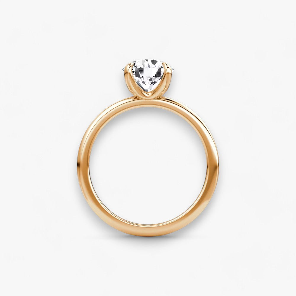 VITRA (Rund Rosegold ohne Pave LABGROWN)