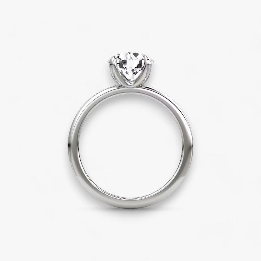 VITRA (Rund natürlicher Diamant Platin ohne Pave)