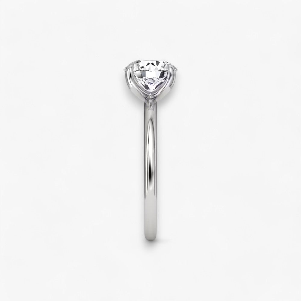 VITRA (Rund natürlicher Diamant Platin ohne Pave)