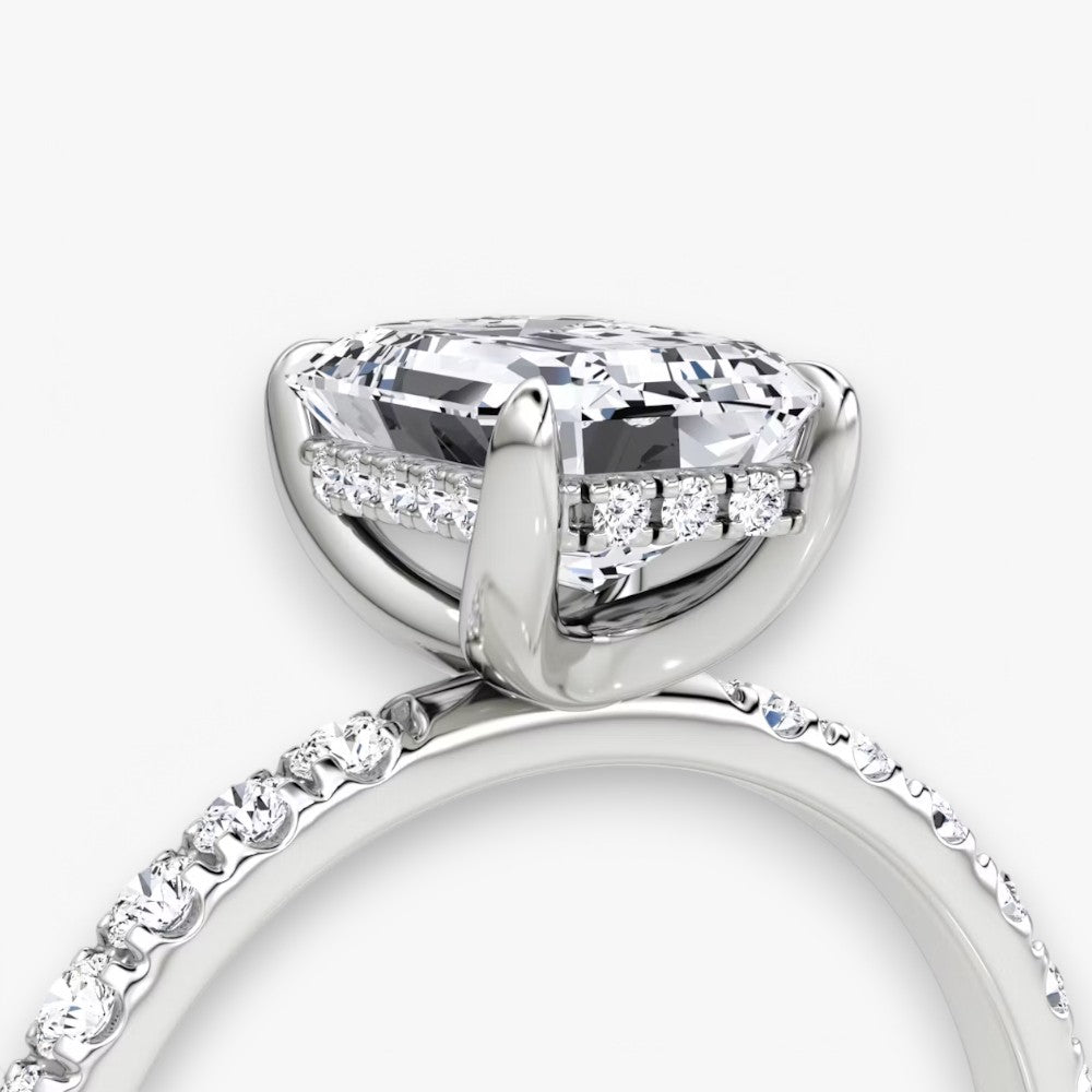 AMOUR (Emerald Platin mit Pave LABGROWN)
