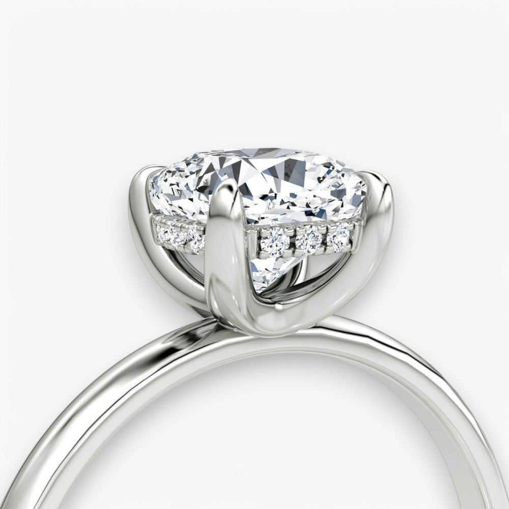 AMOUR (Cushion Platin ohne Pave LABGROWN)