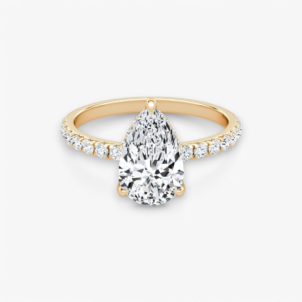 AMOUR (Tropfen Rosegold mit Pave LABGROWN)