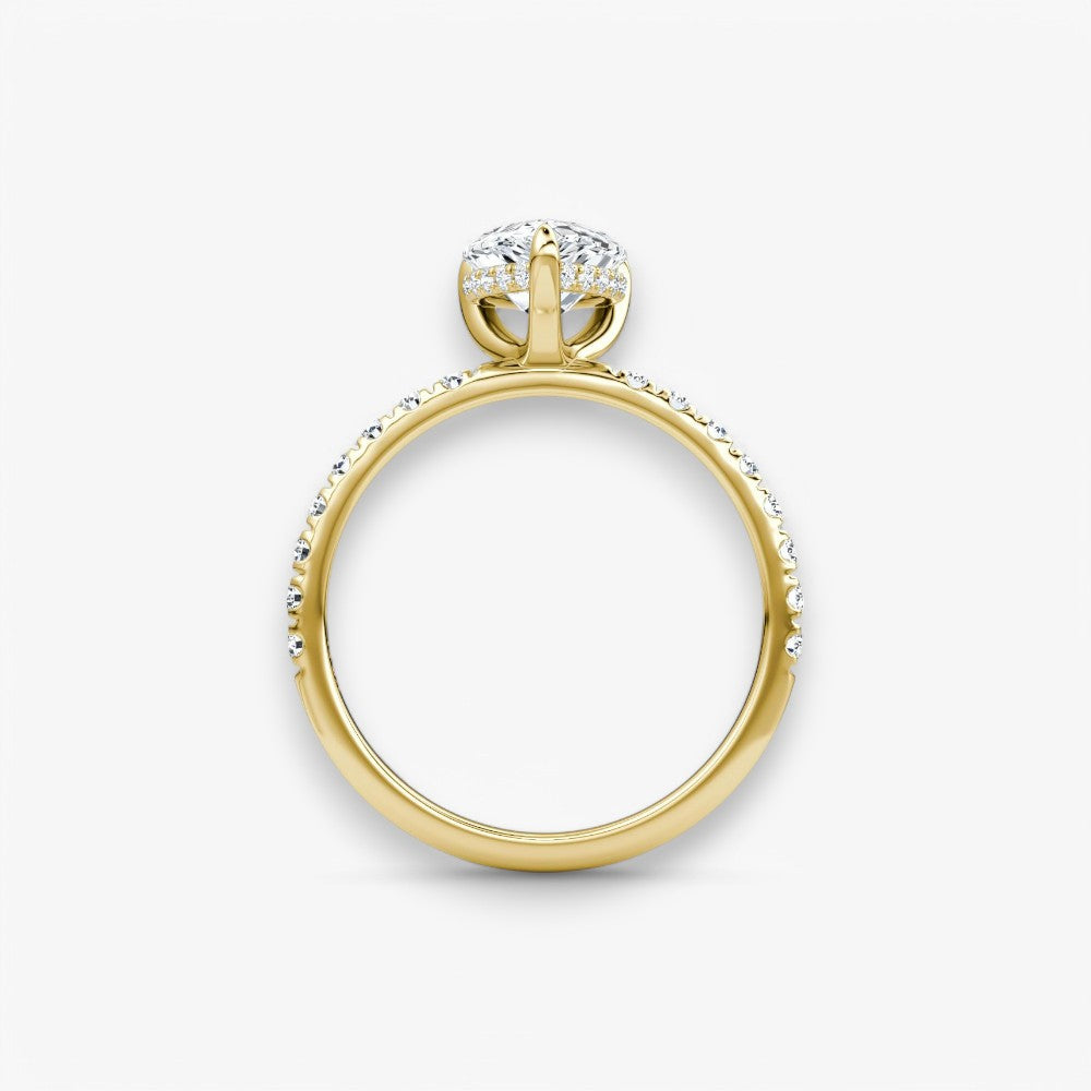 AMOUR (Tropfen Gelbgold mit Pave LABGROWN)