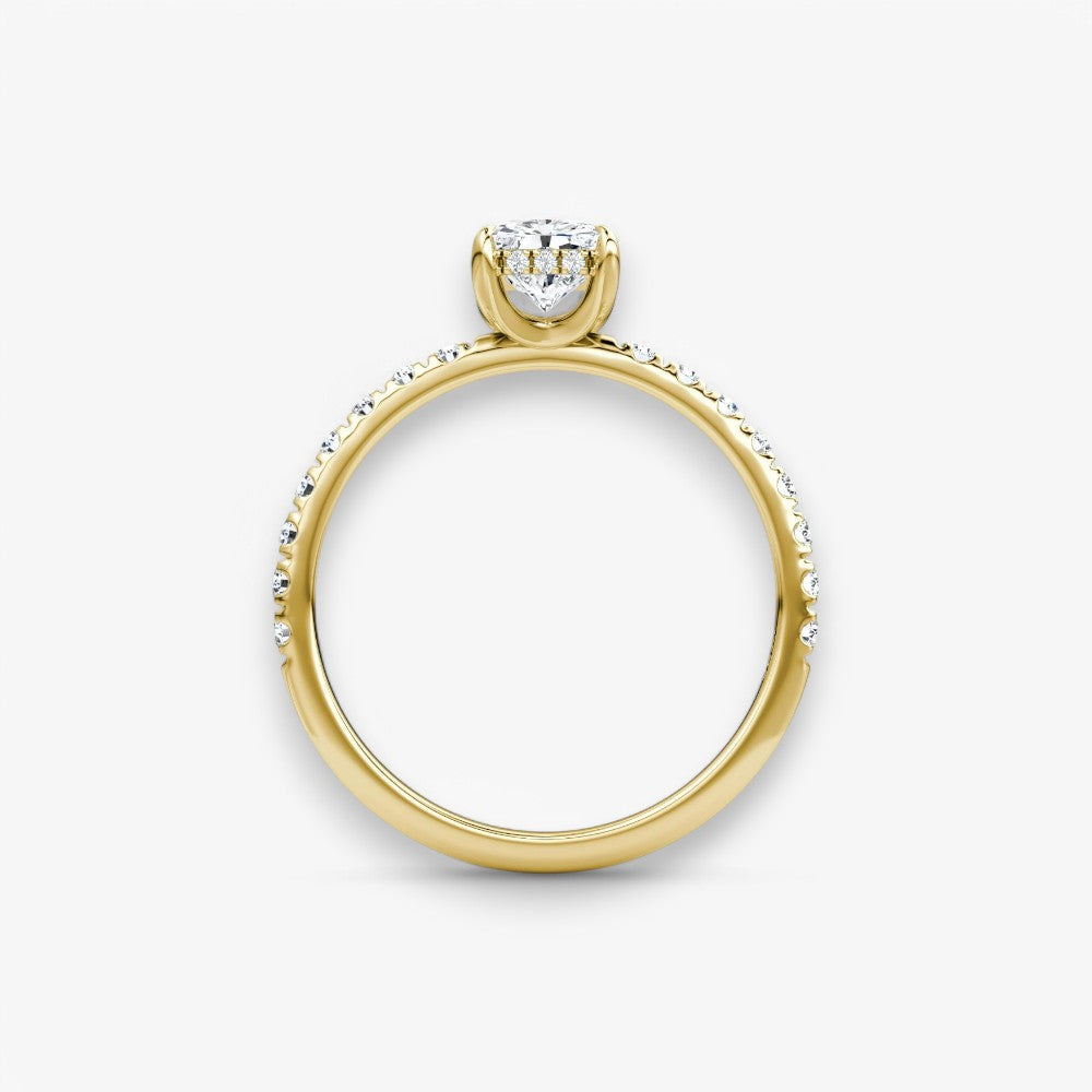 AMOUR (Radiant Gelbgold mit Pave LABGROWN)