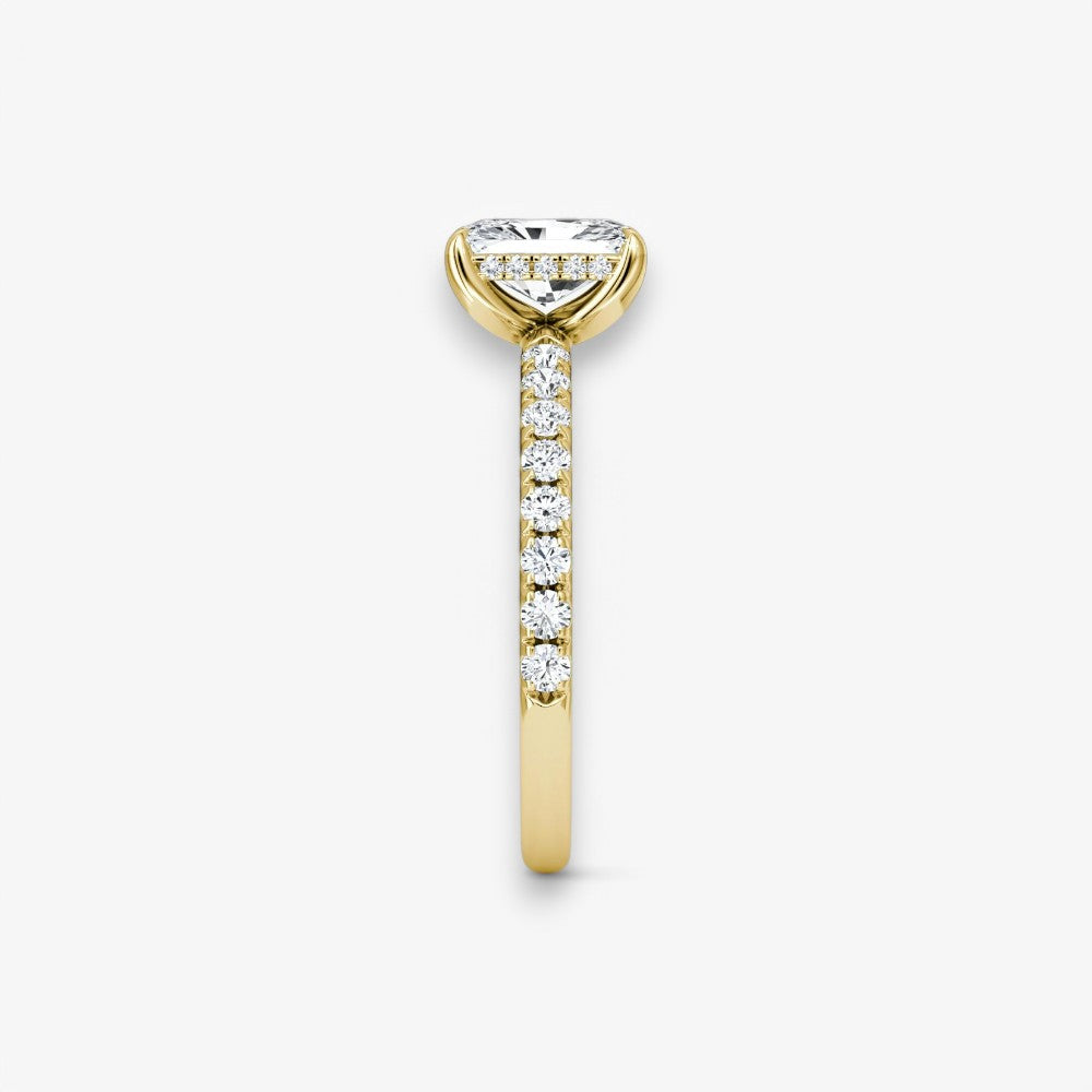 AMOUR (Radiant Gelbgold mit Pave LABGROWN)
