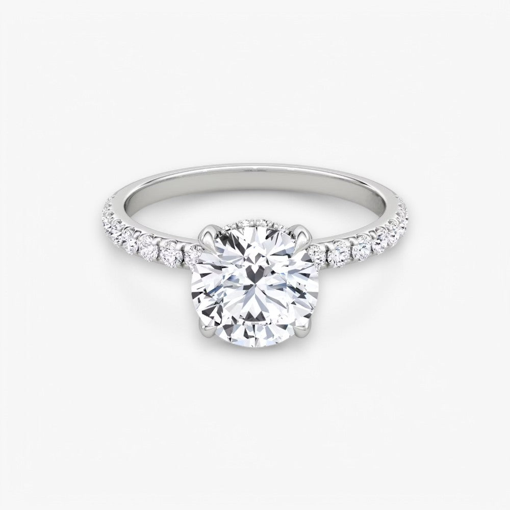 AMOUR (Rund Weissgold mit Pave LABGROWN)