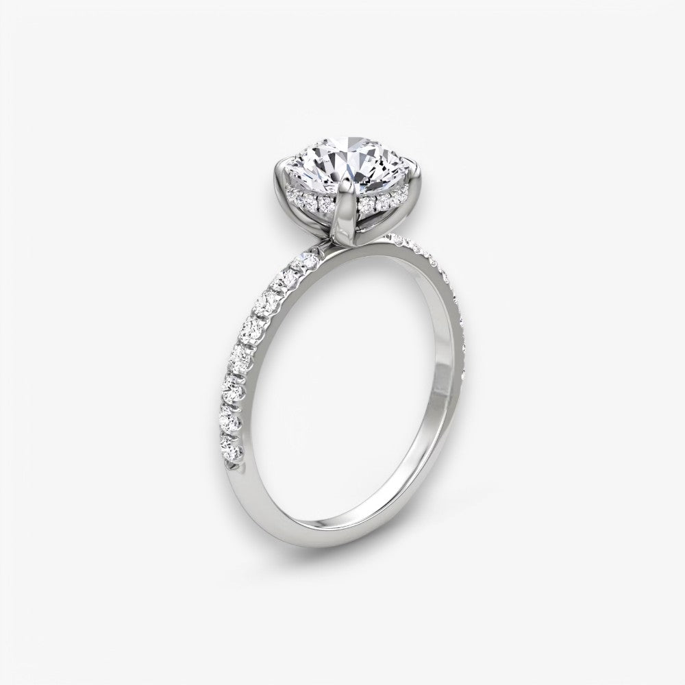 AMOUR (Rund Weissgold mit Pave LABGROWN)