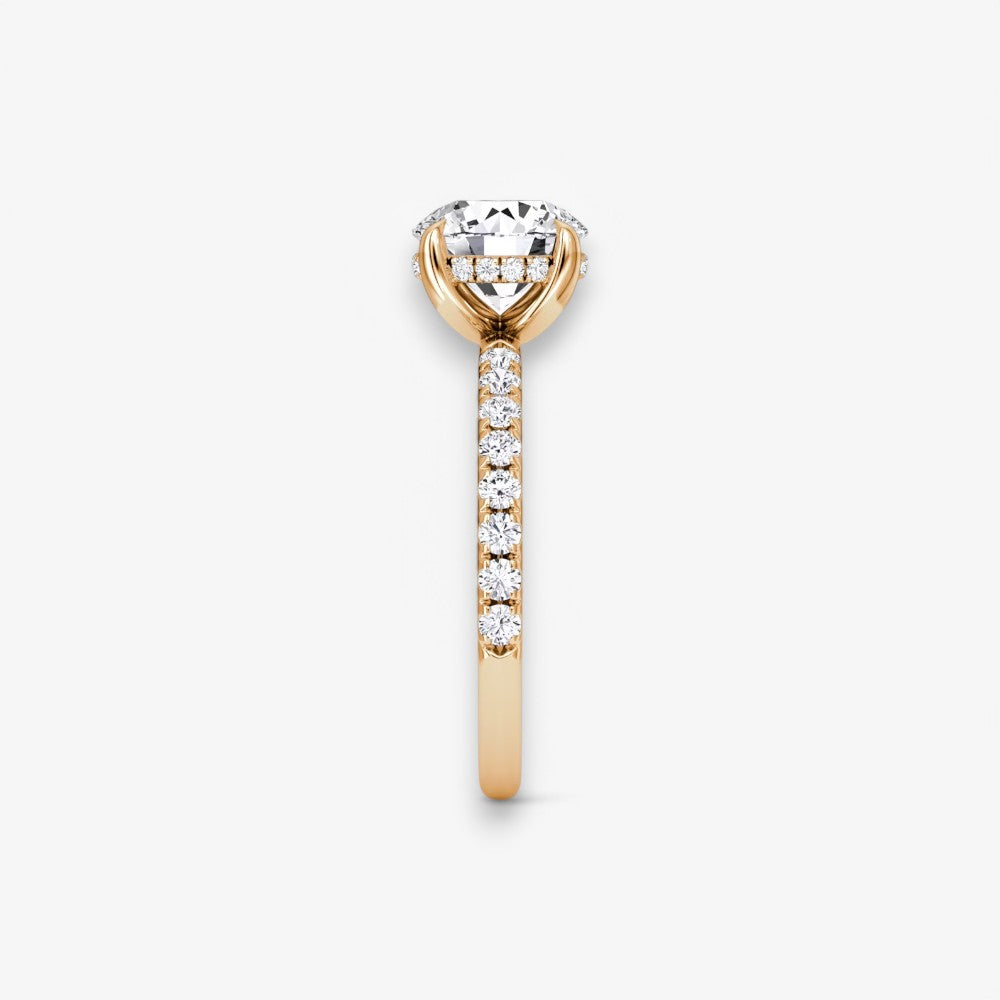 AMOUR (Rund Rosegold mit Pave LABGROWN)