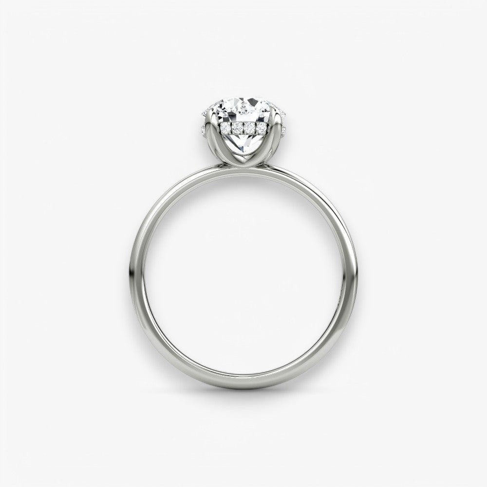 AMOUR (Rund Platin ohne Pave LABGROWN)