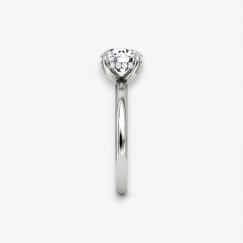 AMOUR (Rund Platin ohne Pave LABGROWN)