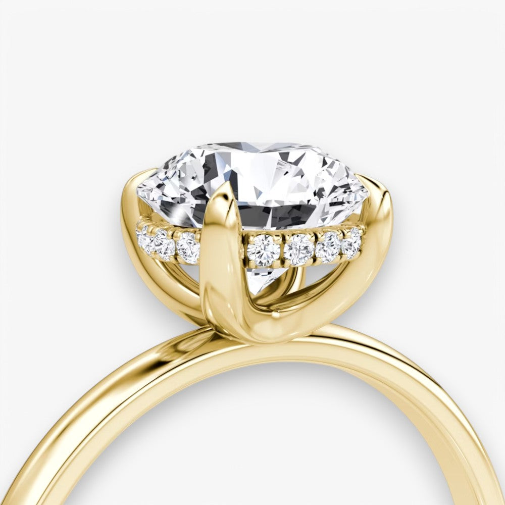 AMOUR (Rund Gelbgold ohne Pave LABGROWN)