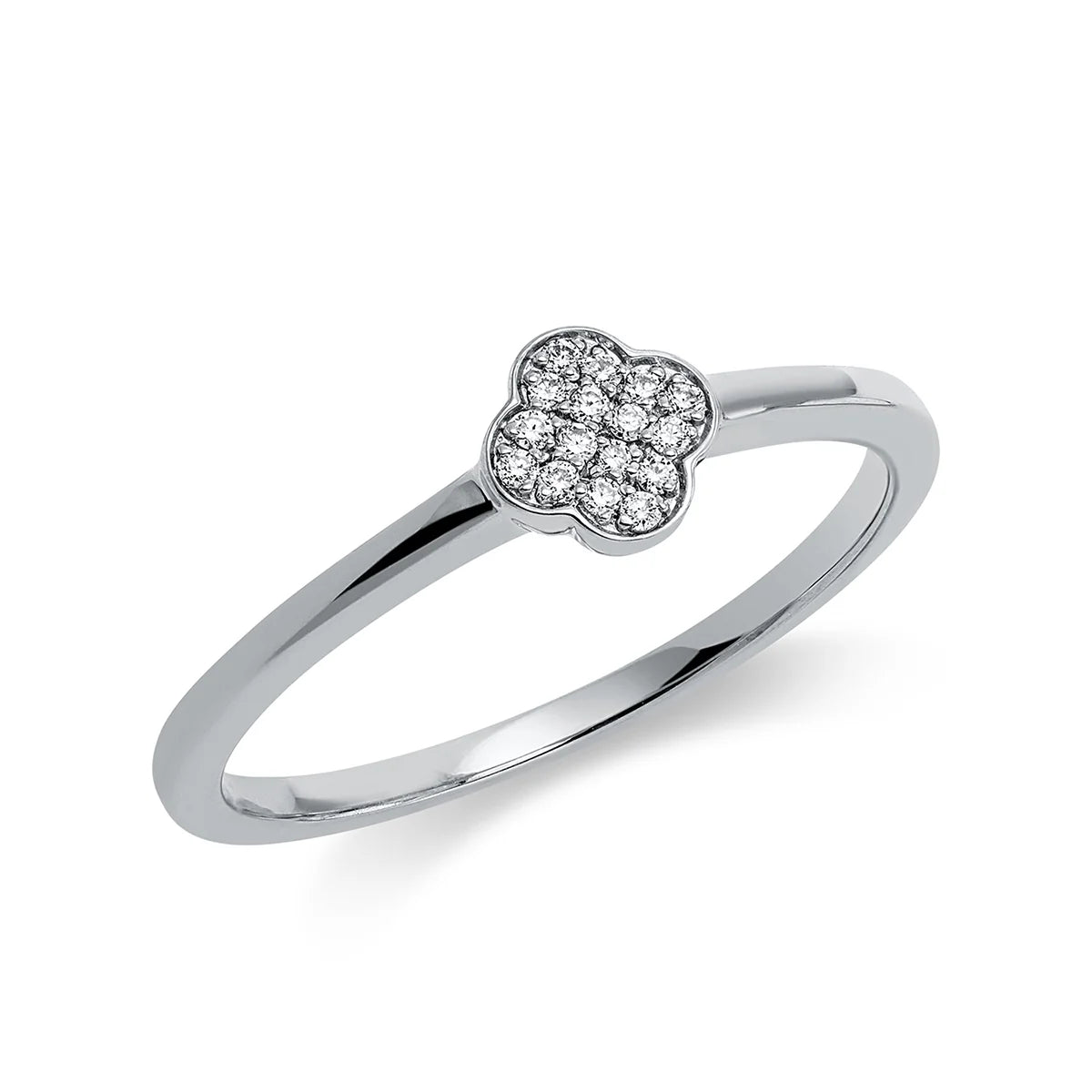Pavé Ring Weißgold - 1CD21