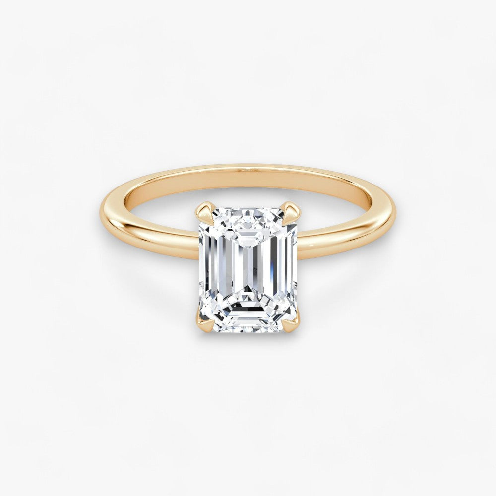 VITRA (Emerald natürlicher Diamant Rosegold ohne Pave)