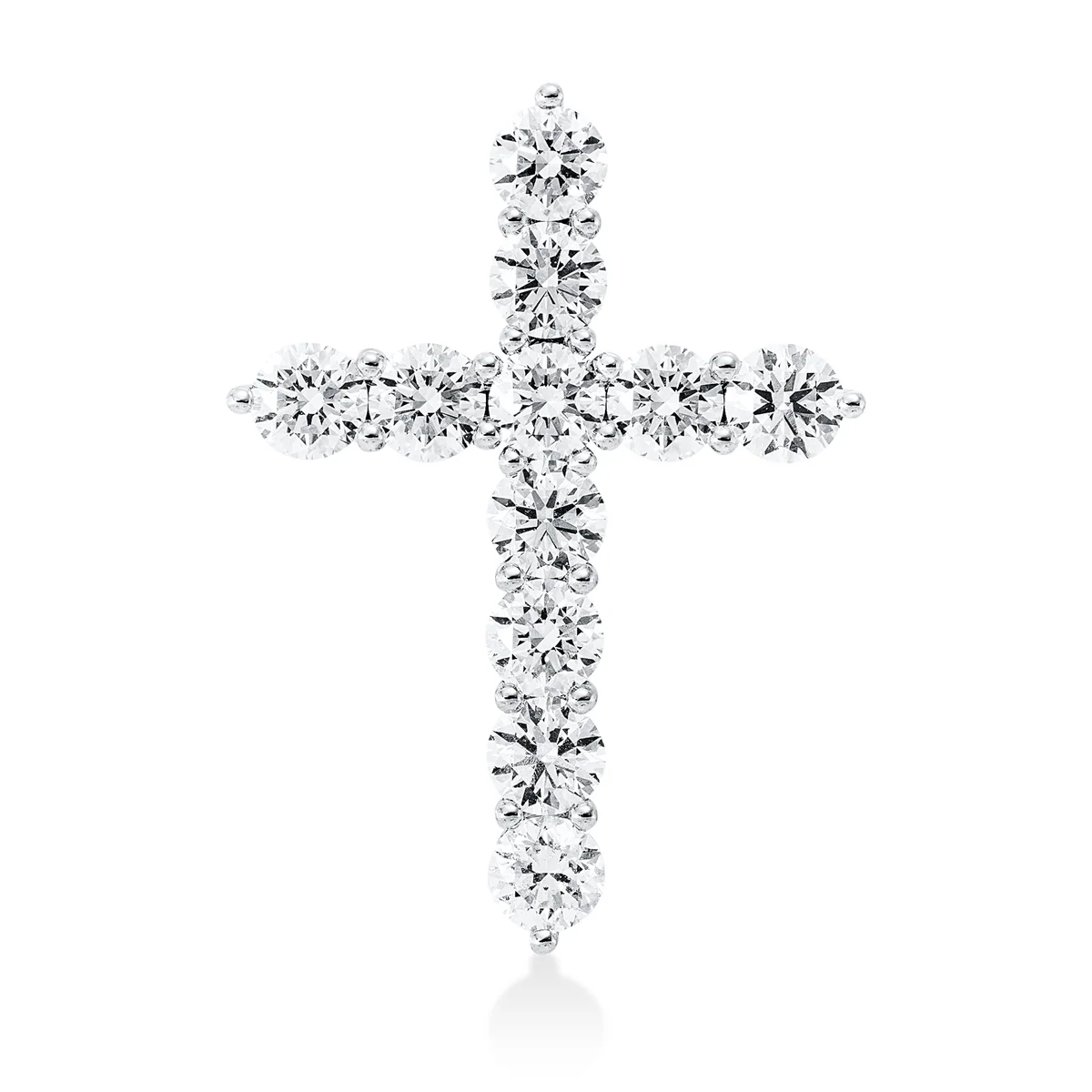 Kreuz Anhänger Weißgold - 3I806