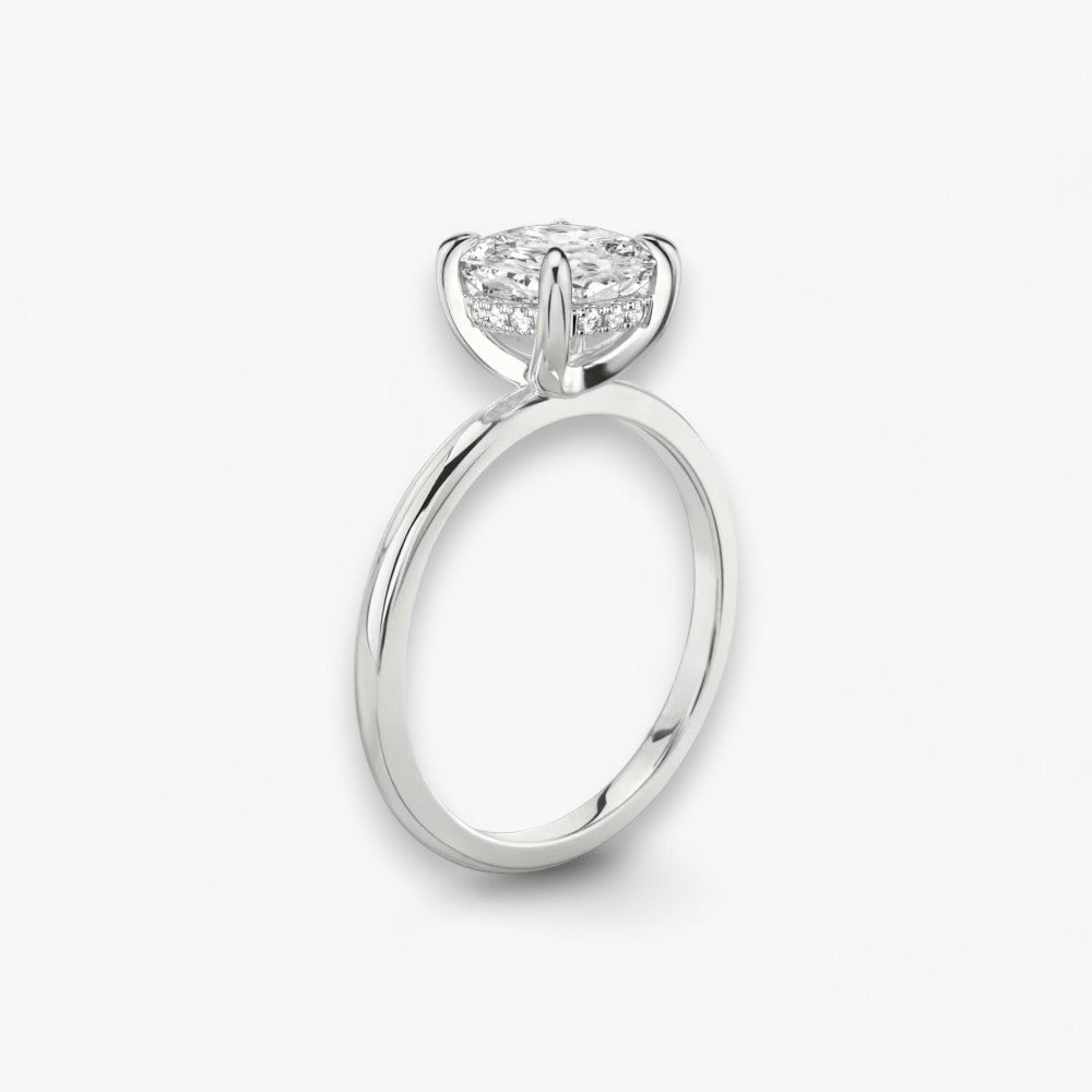 AMOUR (Cushion Platin ohne Pavenatürlicher Diamant )
