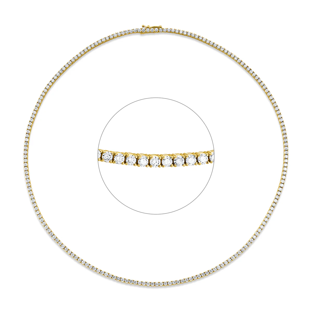 Tenniscollier Gelbgold - 4O958