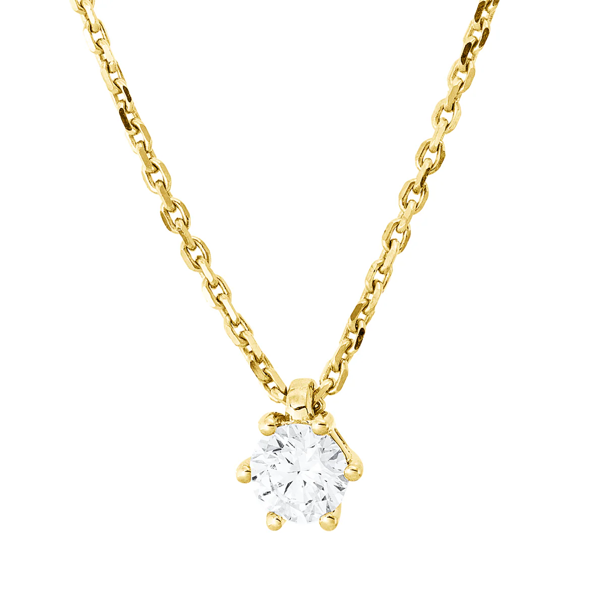 Solitaire Collier Gelbgold - 4P172