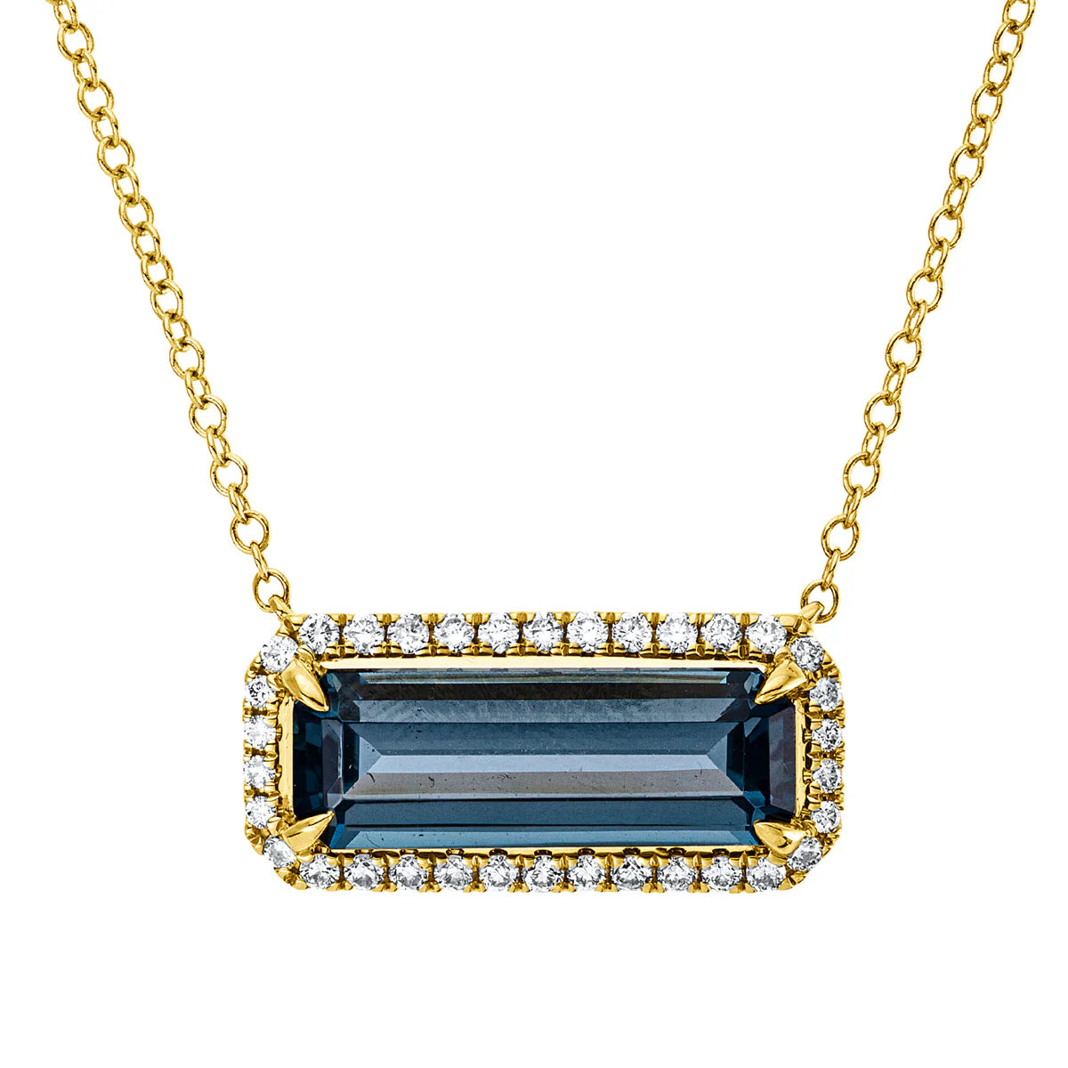Farbstein Fashion Collier Gelbgold - 4Q746