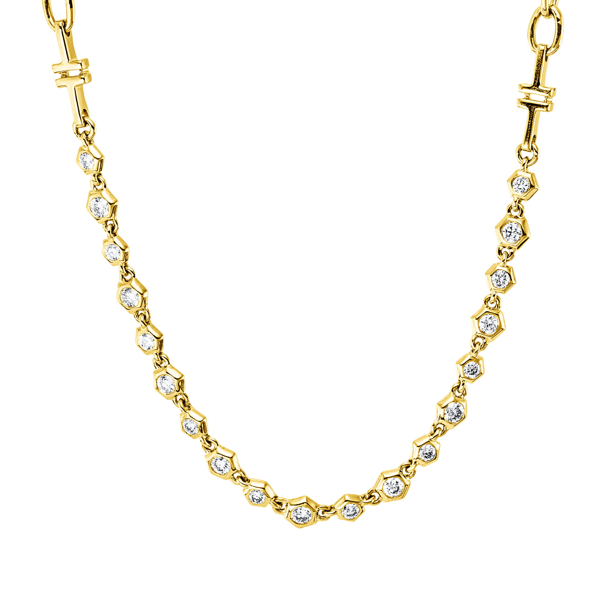 Collier 14 kt GG, mit ZÖ 42,5 cm + 40,0 cm