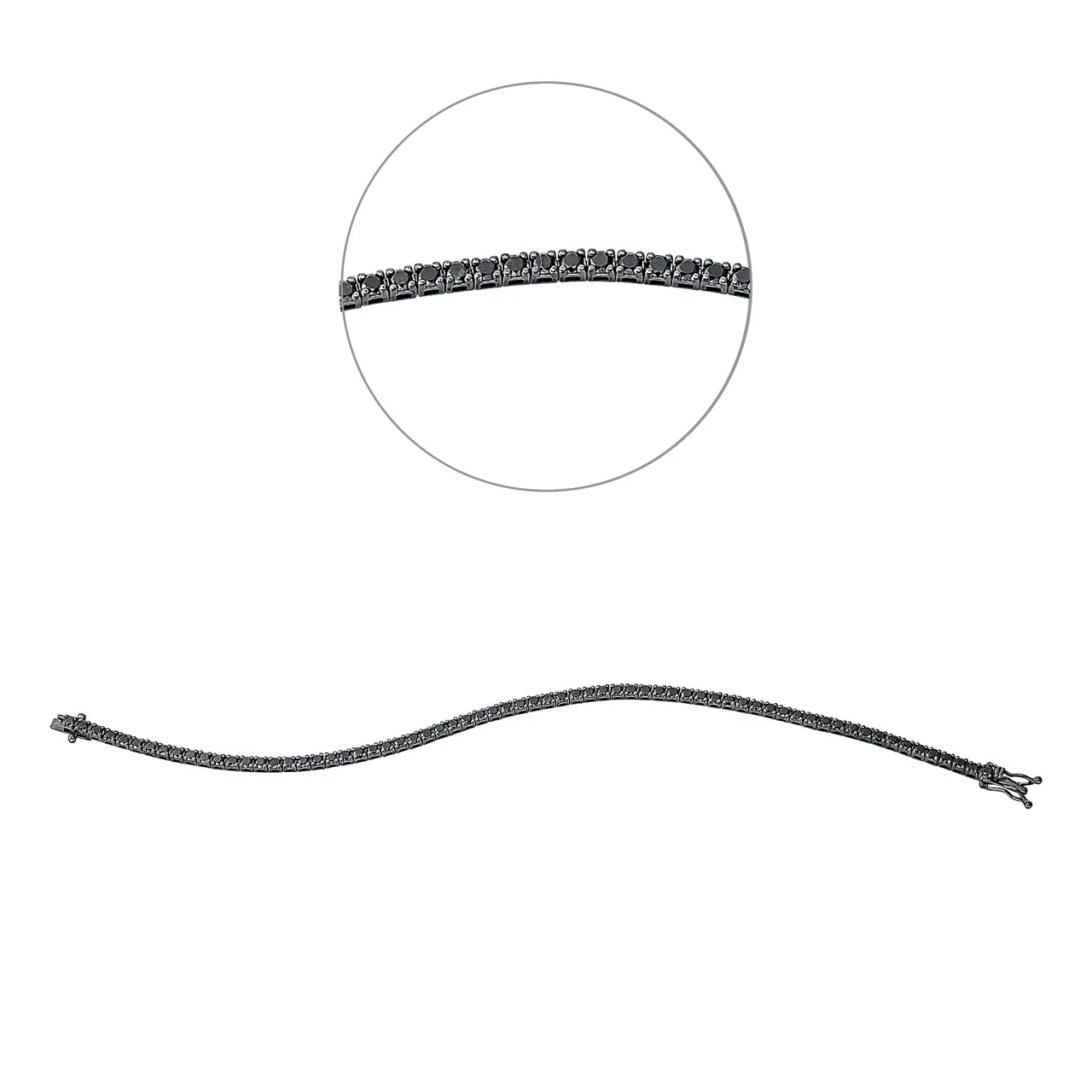 Tennisarmband Weißgold - 5D682