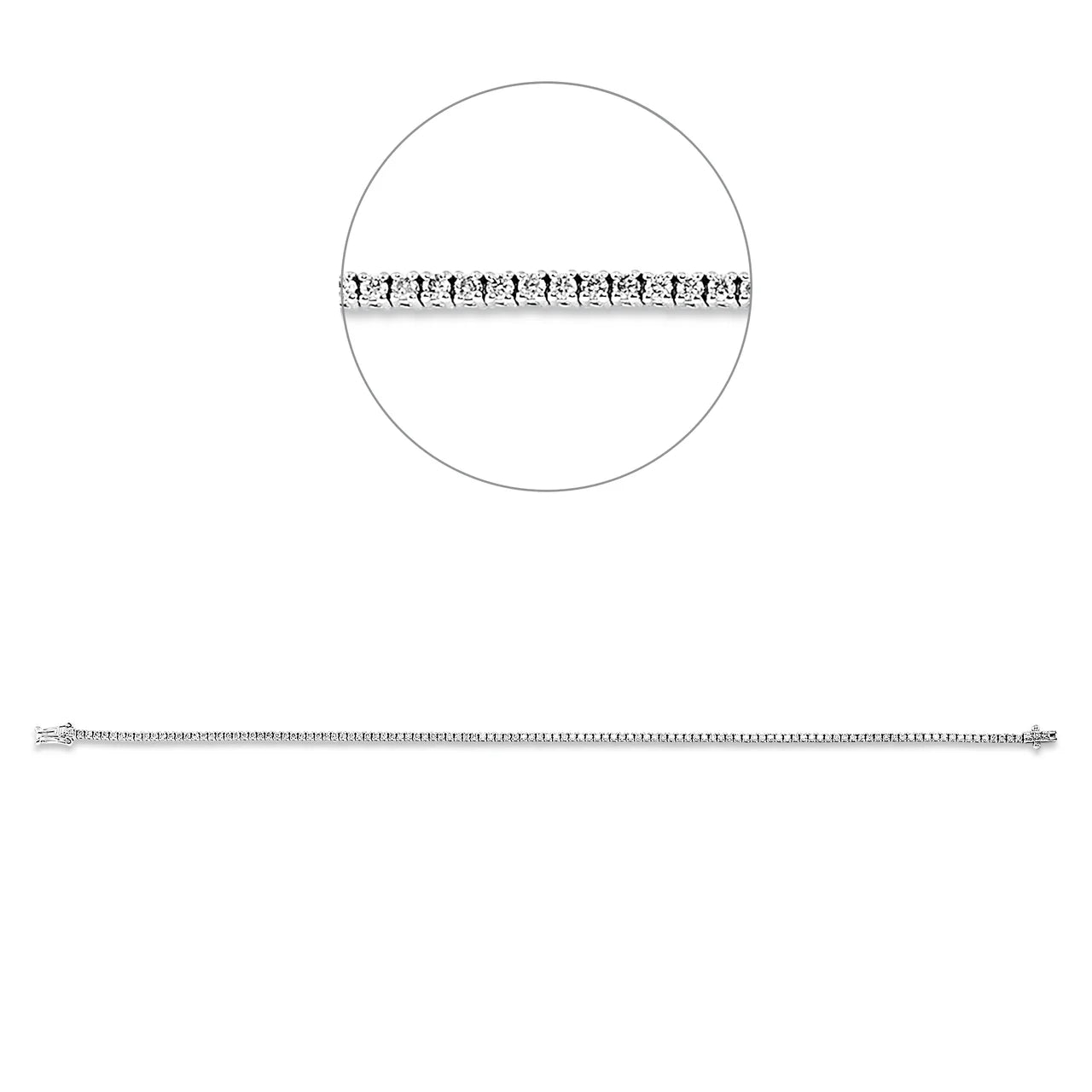 Tennisarmband Weissgold - 5E645