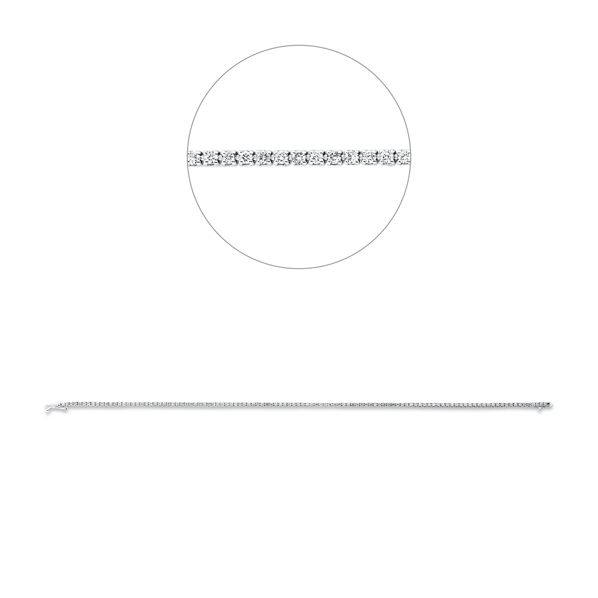 Tennisarmband Weissgold - 5E843