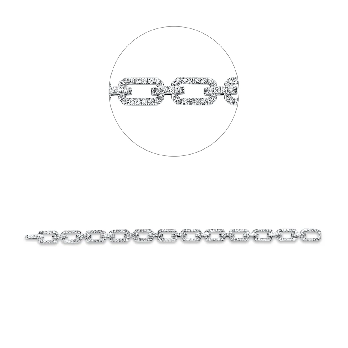 Exklusiv Armband Weissgold - 5E888