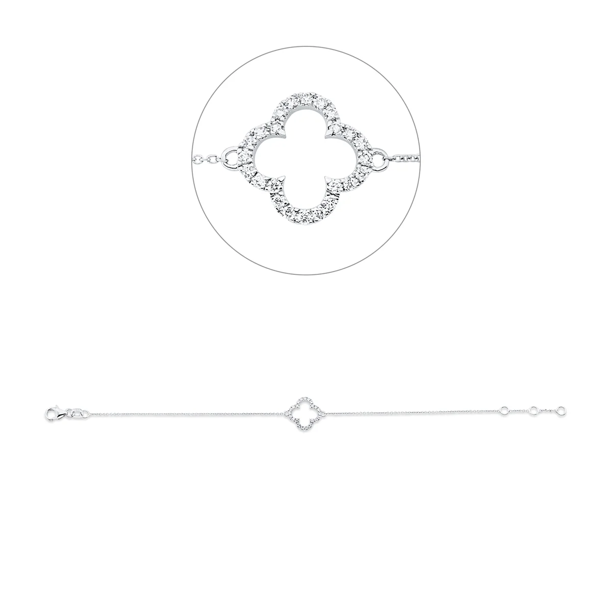 Modern Woman Armband Weissgold - 5G602