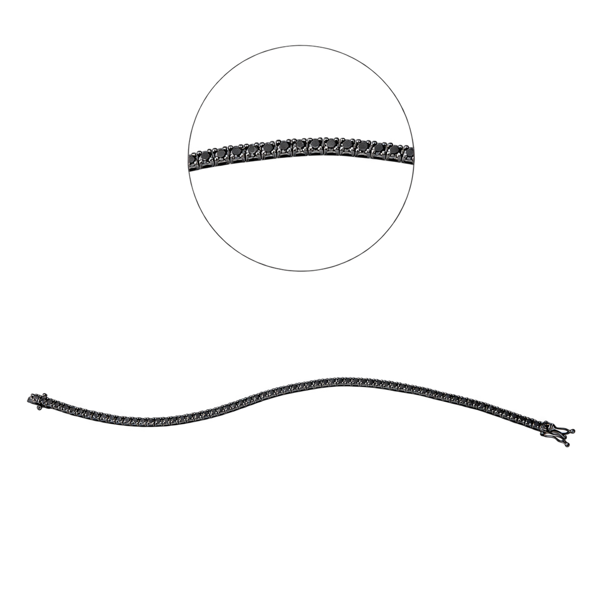 Tennisarmband RIVIÈRE Noir in Weißgold – Produktansicht | NÓIR Diamonds