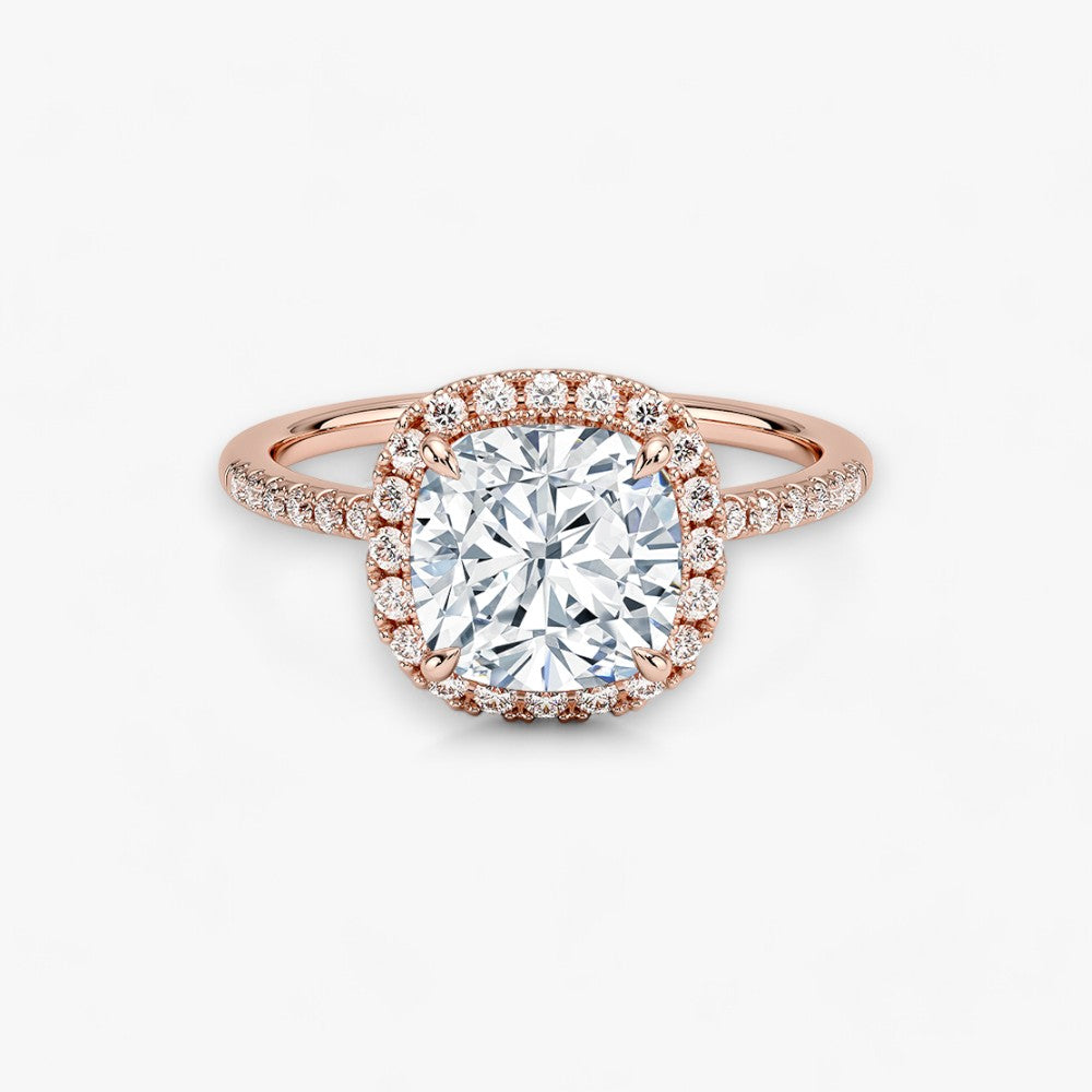 PRESTIGE (Cushion natürlicher Diamant Rosegold)