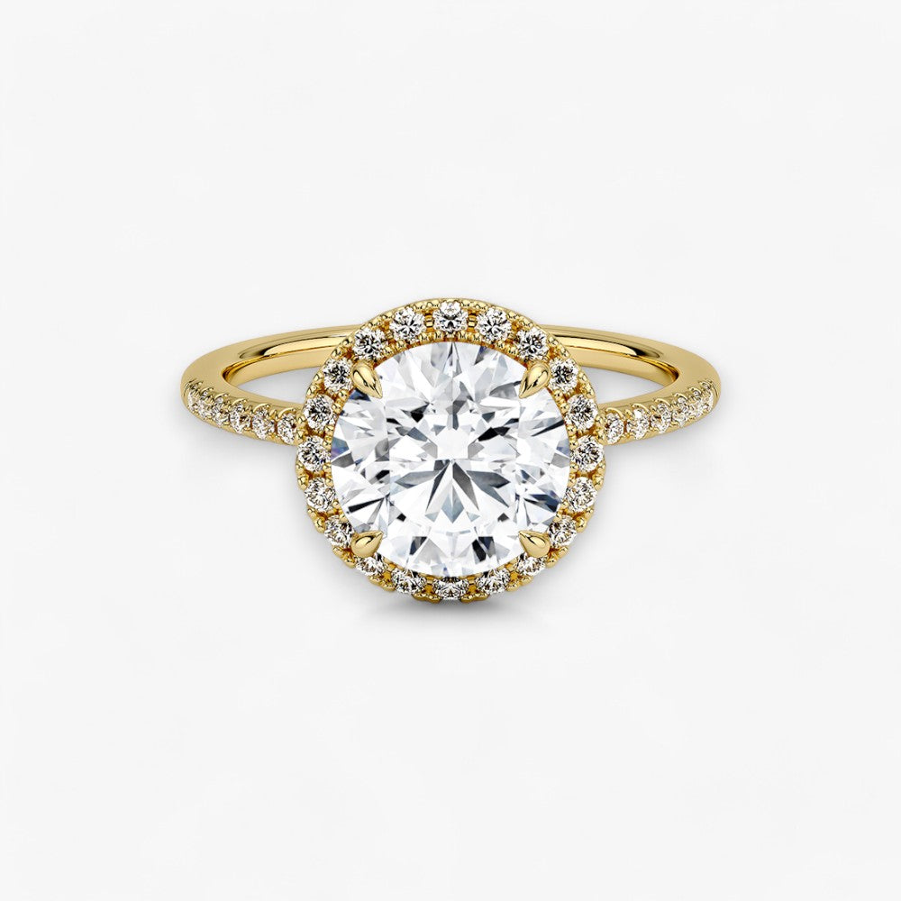 PRESTIGE (Rund natürlicher Diamant Gelbgold)