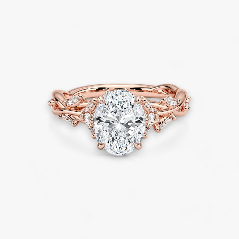 FLEUR (Oval Rose Gold)