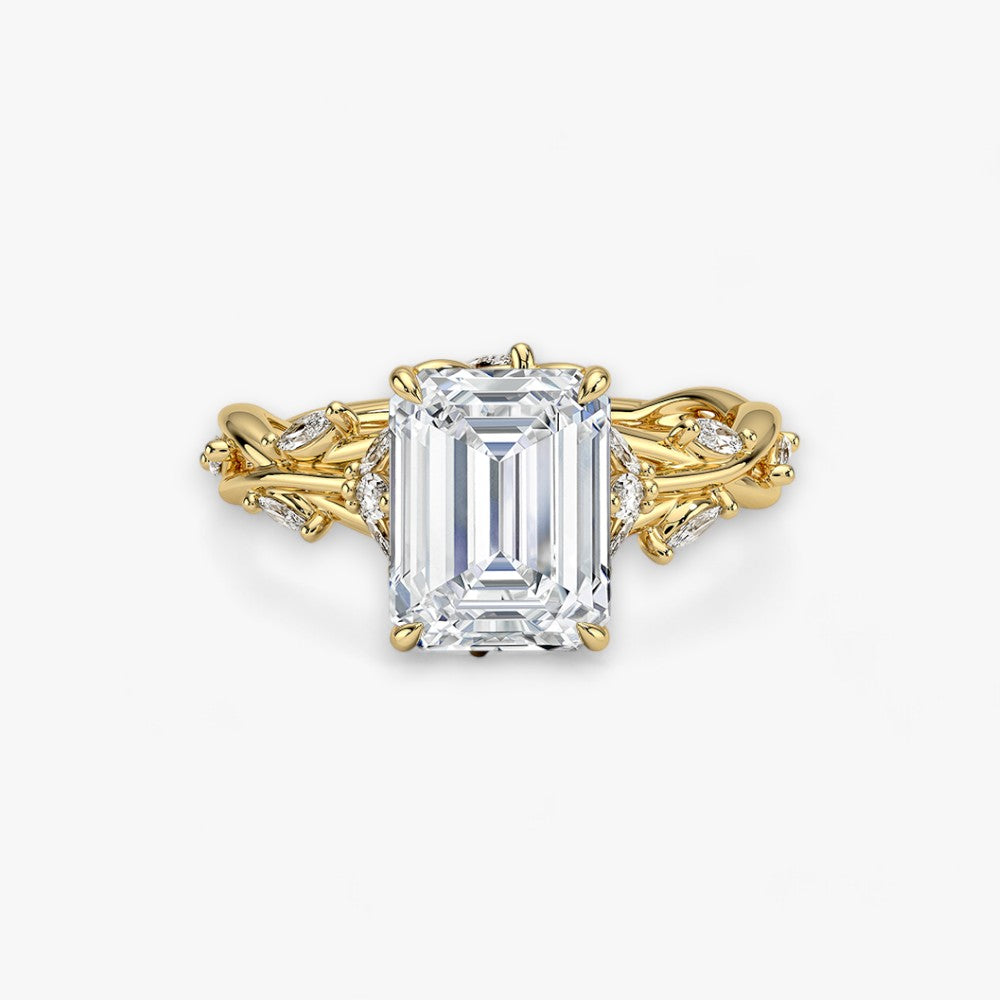 FLEUR (Emerald Yellow Gold)
